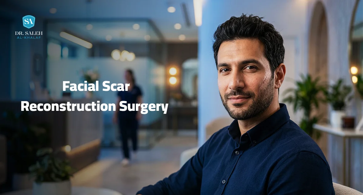 Facial cosmetic surgery from scars